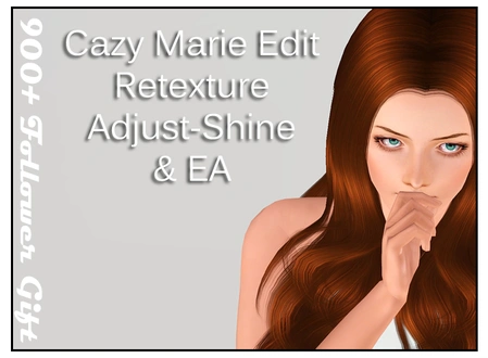 Cazy Marie Hairstyle Female-MeshEdit-Retexture-DTEAAS_Poseidon.zip