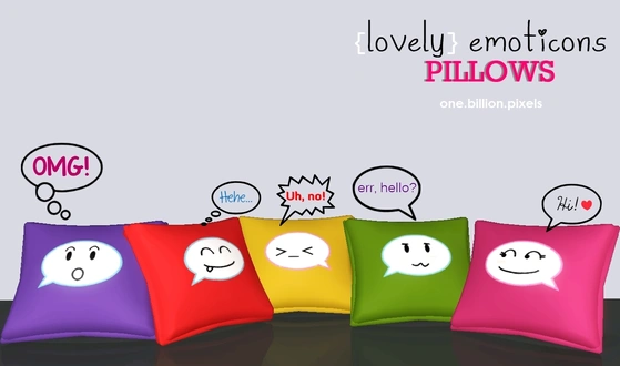 OBP Lovely Emoticons Pillows.zip