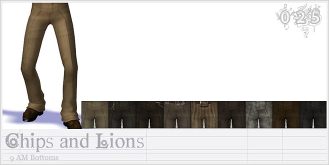 [JA] Chips and Lions - CU-EU Pants.rar