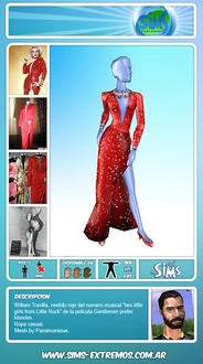 Sims-Extremos_Indio_Marilyn_RedDress.rar
