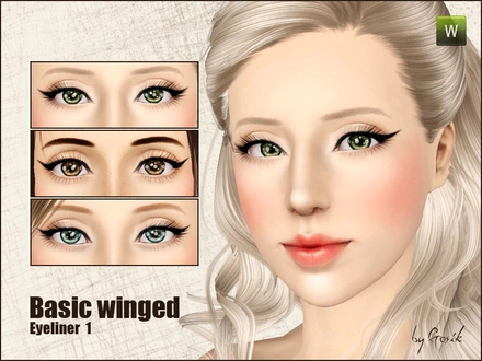 Gosik Basic winged eyeliner 1.package