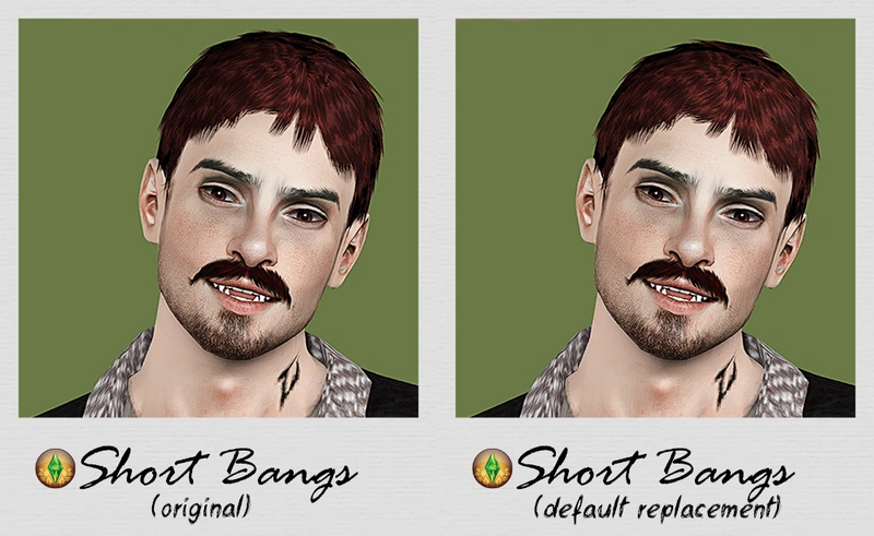 Short Bangs edit for males teen-elder