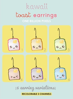 OBP Kawaii Toast Earrings TAEF.zip