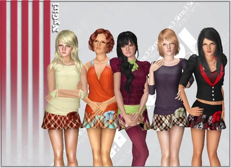 NyGirl_TartanPleatedSkirtWithBow_TAF.zip