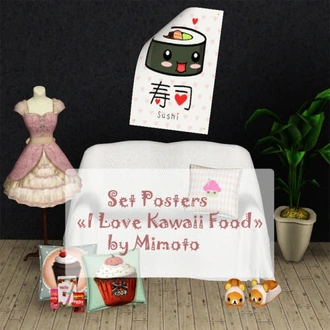 Set posters I Love Kawaii Food by Mimoto.rar