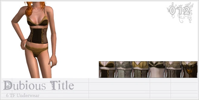 [JA] Dubious Title - TF-EF Underwear.rar