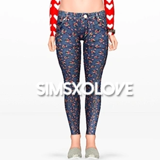 simsxolove_ilikemusic640_FloralSkinnyJeans_TF.zip