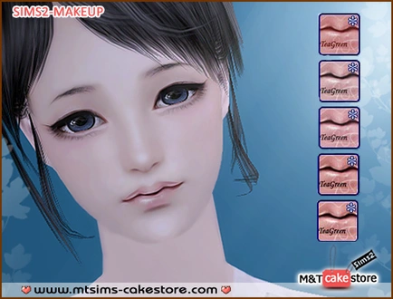 teagreen_MakeUp_LipSet05_PinkCherry.rar