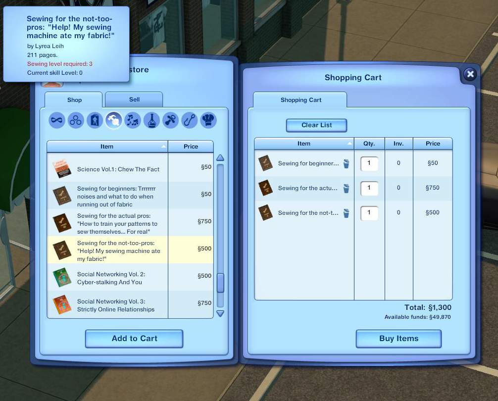 Simblr.cc - TS2 > TS3 Functional Sewing table [BETA V1.0.9]