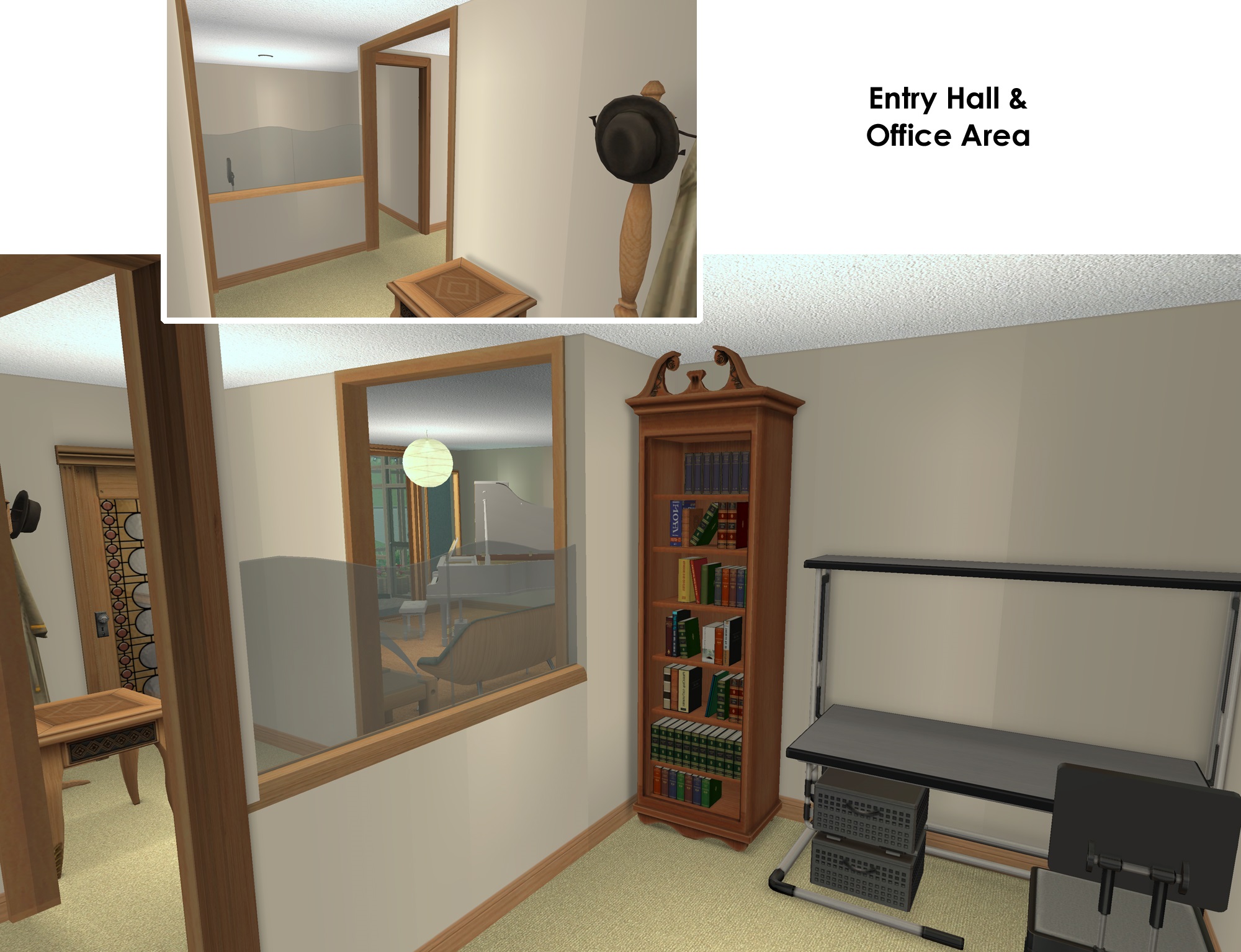 Sr2 Ranch Layouts Simblr.cc - Sheltered Earth Ranch: 3B/2B/2-car Garage with Rooftop ...