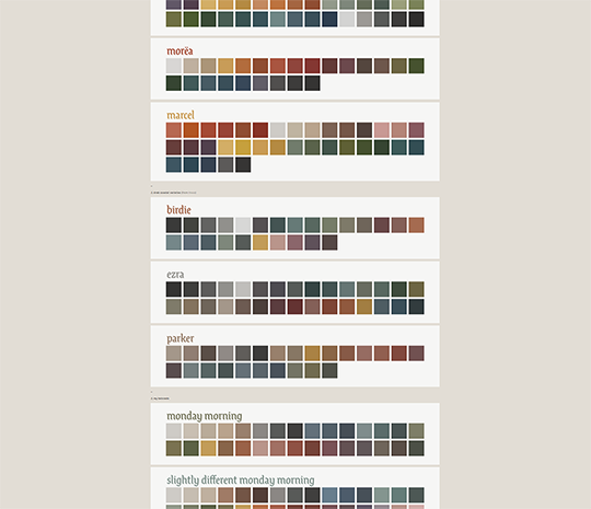 Simblr.cc - Sims 3 CC: sforz' Color Palettes as Solid (Misc) Patterns