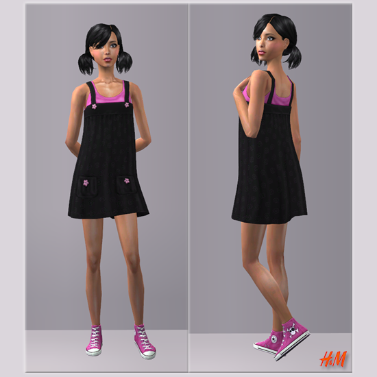 lilisims_TF_HM_dress_converse_Black.rar