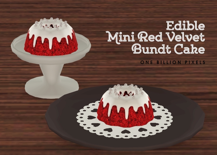 OBP Edible Mini Red Velvet Bundt Cake.zip