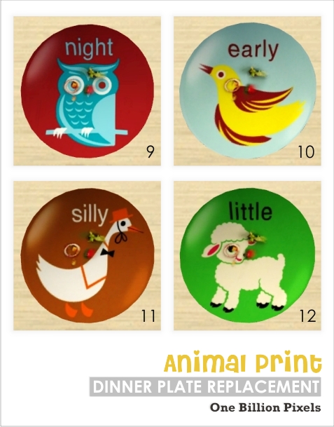 OBP Dinner Plate Replacement Animal Print.zip