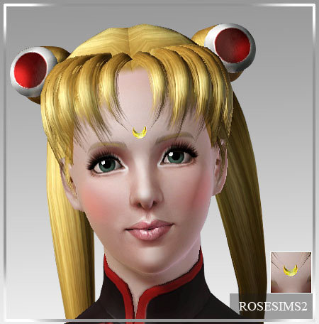 rosesims3_SailorMoon_AccForeheadCrescentMark_AsRightEarring_TAEF.zip