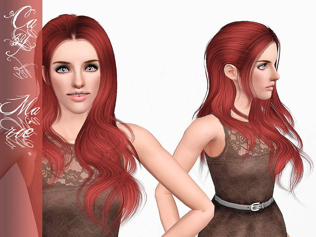 Cazy Marie Hairstyle Female-Teen-Adult-Retexture-EAAS_Poseidon.rar