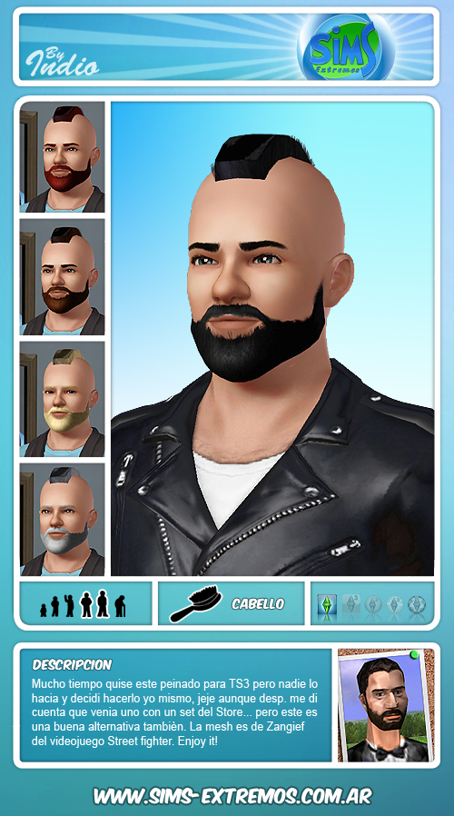 Sims-Extremos_Indio_MohawkHair_AEM.rar