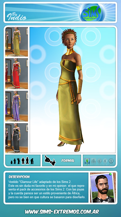 Sims-Extremos_Indio_AfricaQueenGlamourDress_AF.rar