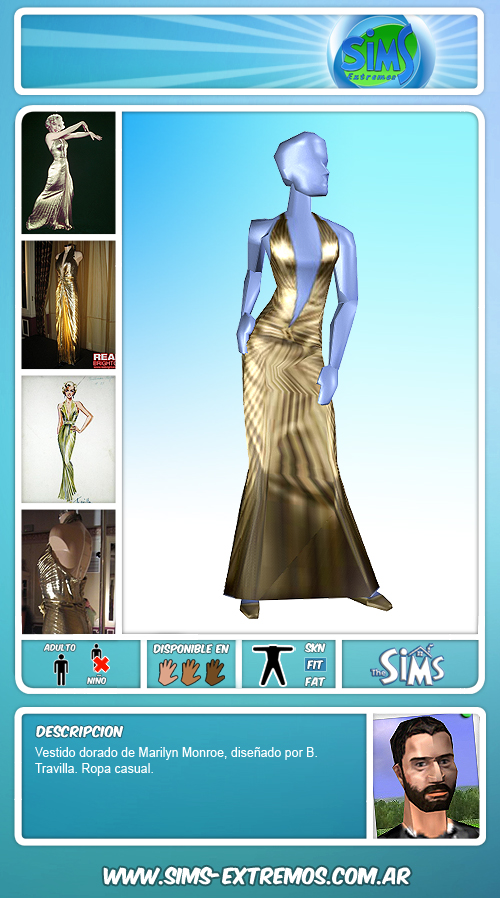 Sims-Extremos_Indio_Marilyn_GoldDress.rar