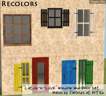 SLU_RecolorDoorWindow_JWoodsLatchnLock.zip