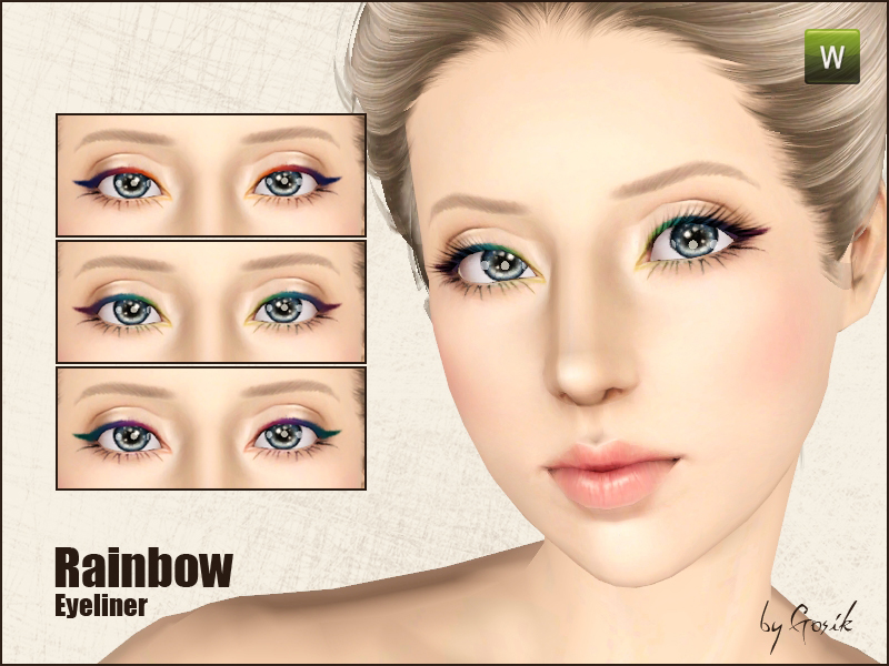 Gosik Rainbow eyeliner.package