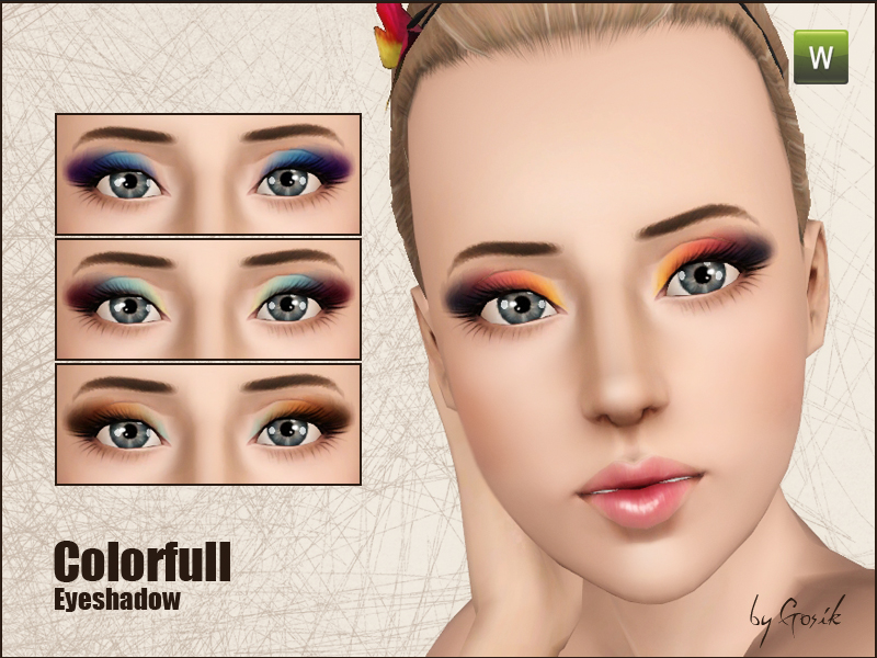 Gosik Colorfull eyeshadow.package