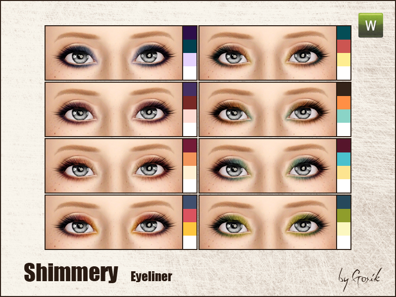 Gosik Shimmery eyeliner.package