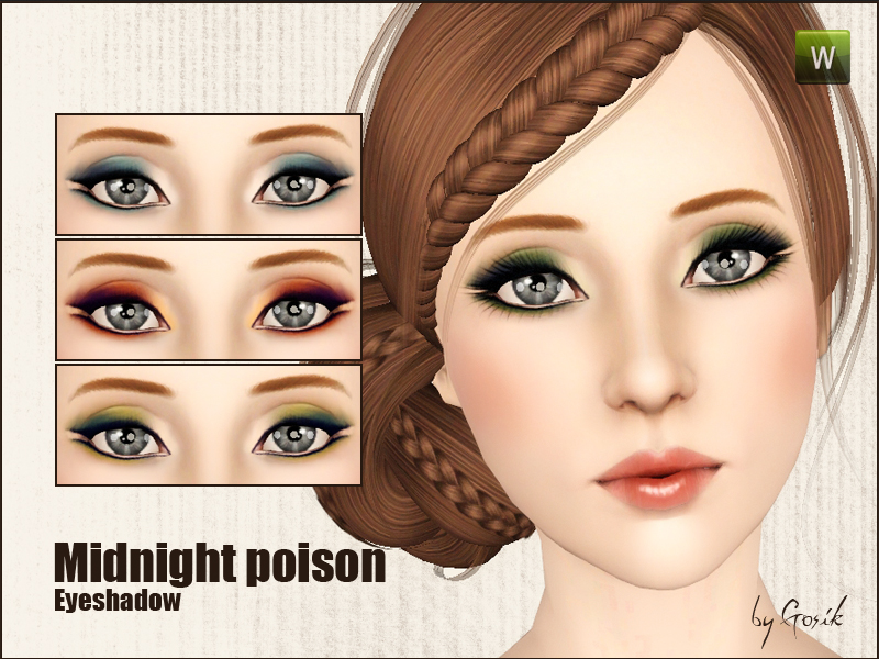 Gosik Midnight poison eyeshadow.package