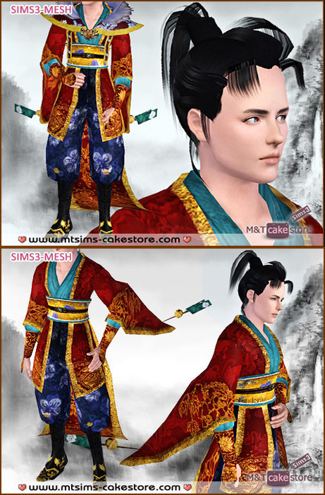 QingshuangTongzi_Set_ZunHuaClothingHair.zip