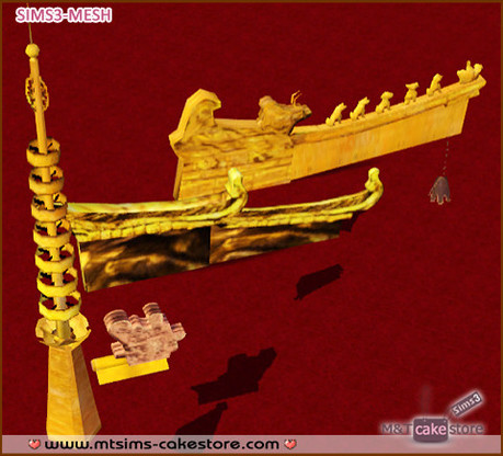 QingshuangTongzi_Set_AsianRoofDecorations.zip