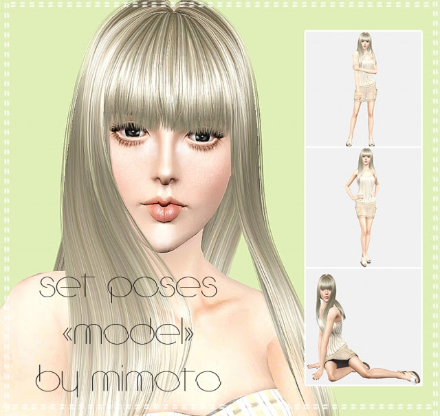 Set poses MODEL by Mimoto.rar