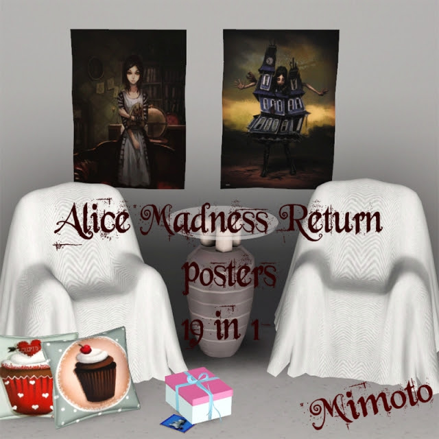 Alice Madness Return posters 19 in 1 by Mimoto.rar